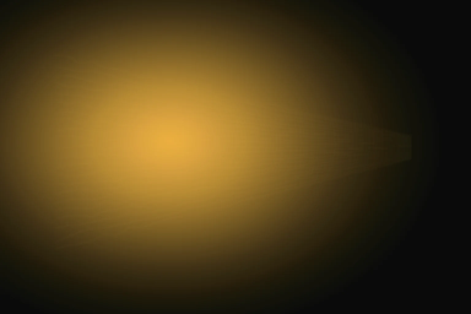 Abstract amber light threads weaving into a smooth continuous surface across a dark background